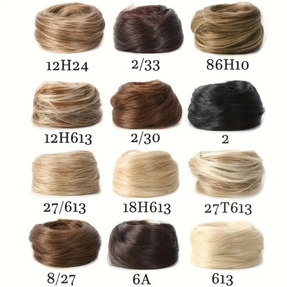 Synthetic Messy Bun Hair Piece for Women, Curly Updo Scrunchie Extension for Instant Volume and a High Crown💇‍♀️ - image 6