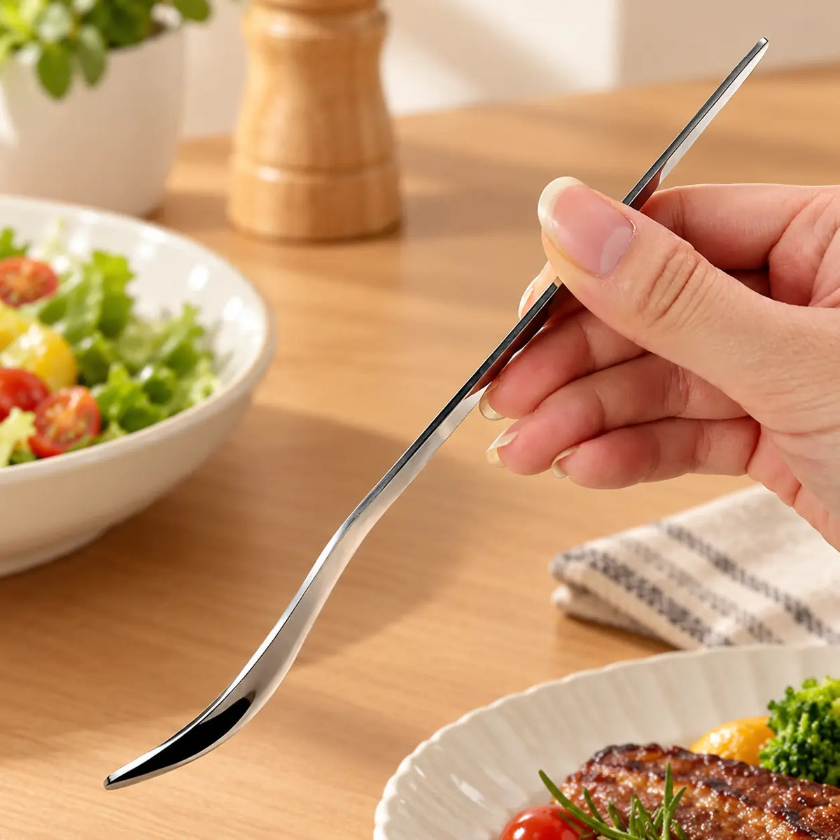 316L Stainless Steel Dessert Spade Spoon, Mirror Polished Thick Multi‑Purpose Spoon🥄 - image 14