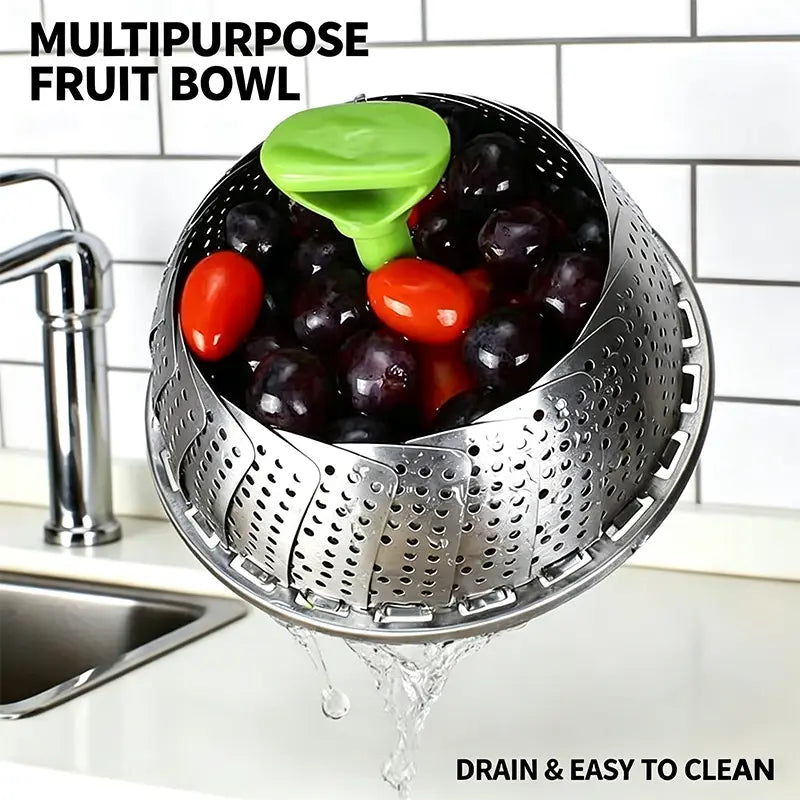 Vegetable Steamer Basket for Cooking Food, Stainless Steel Veggie Steam Basket for Pot 🥦 - image 9