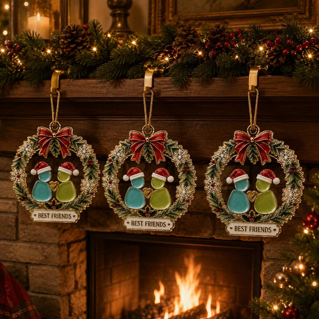 🎄BEST FRIENDS Christmas Ornament