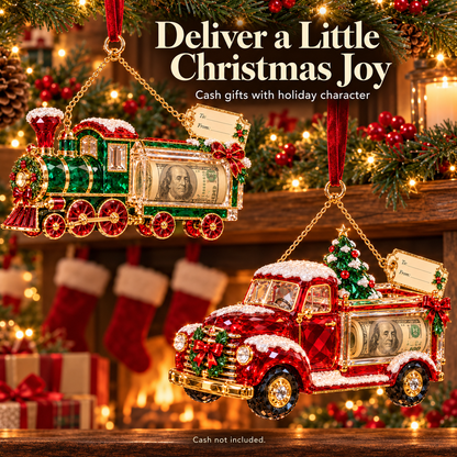 2026 Crystal-Style Christmas Money Holder Ornaments – 20 Festive Designs with Gift Tags