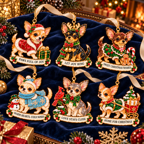Chihuahua Christmas Ornaments 🎄🐶 | 6 Festive Designs