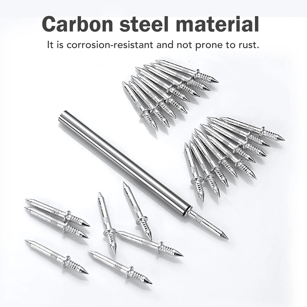 100 Double-Headed Carbon Steel Baseboard Nails🔩 - image 11