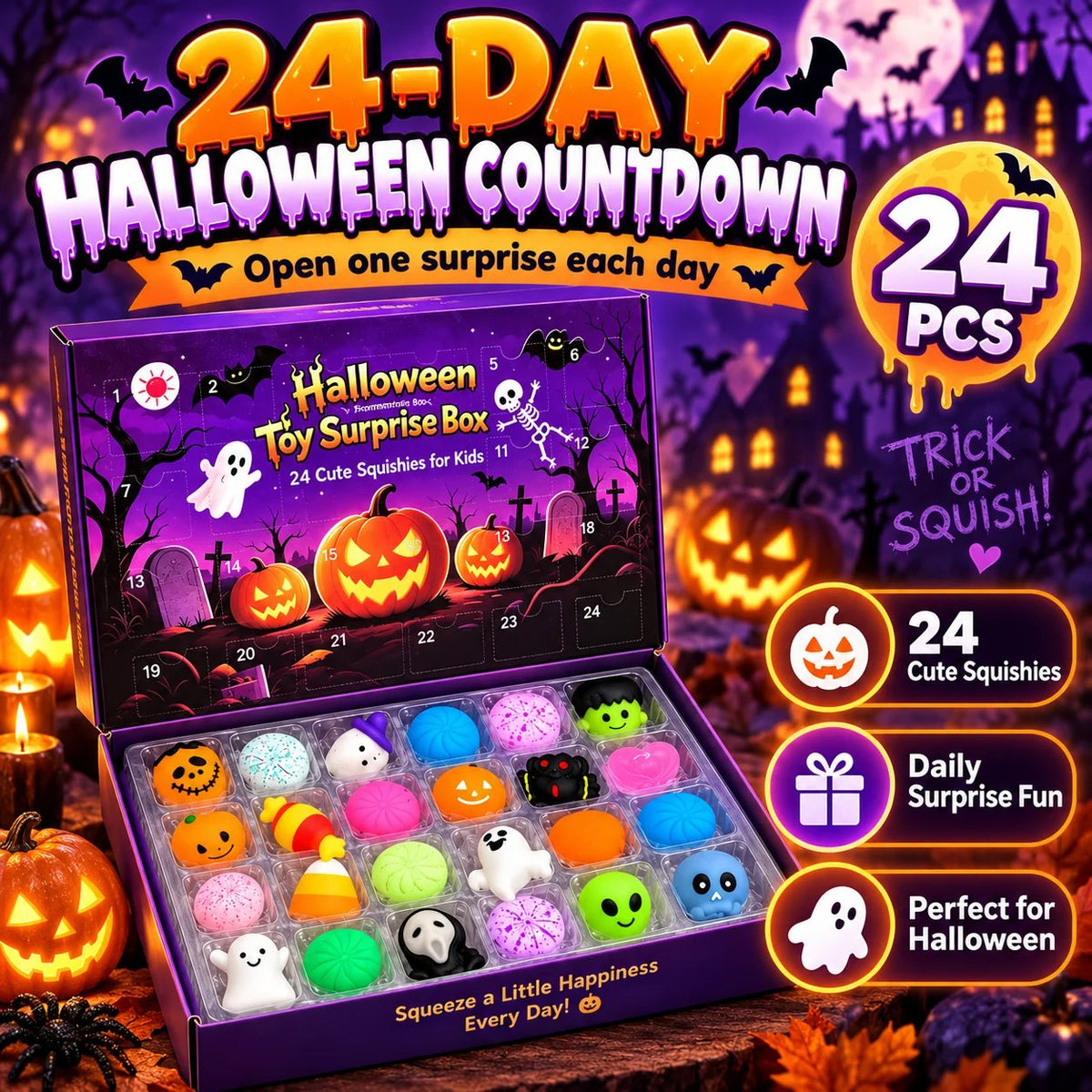 Hot sales🔥24-Piece Halloween Squishy Surprise Box - image 6