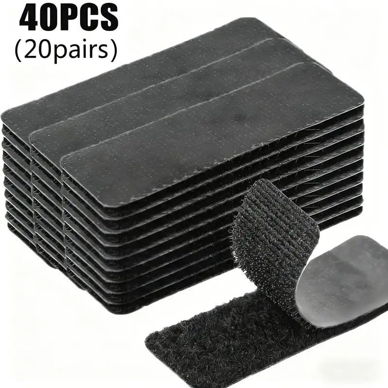 Heavy Duty Water-Resistant Reusable Self-Adhesive Double-Sided Hook-and-Loop Strips - image 1