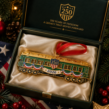 ✨250th Anniversary Edition Gold-and-Green Vintage Tram