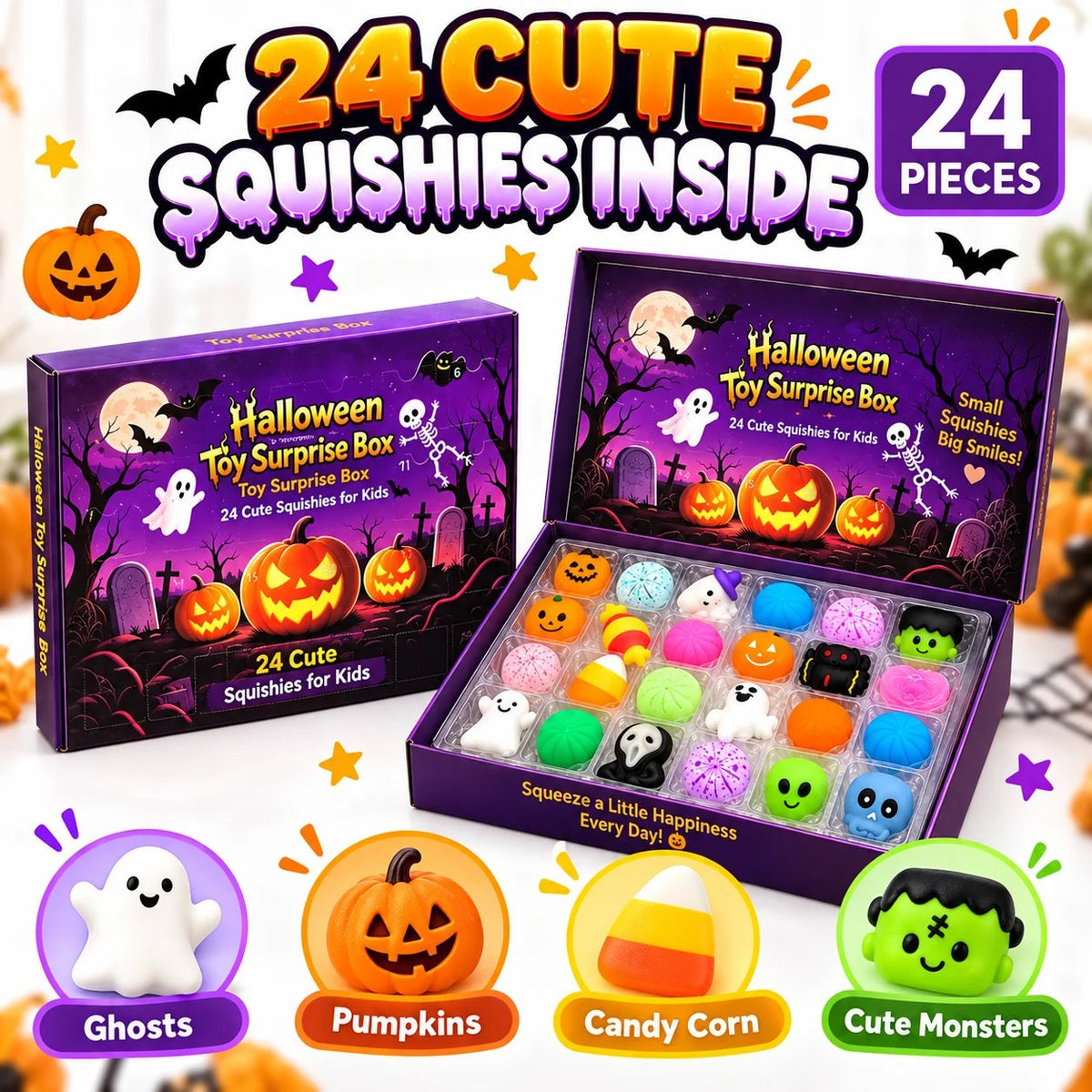 Hot sales🔥24-Piece Halloween Squishy Surprise Box - image 5