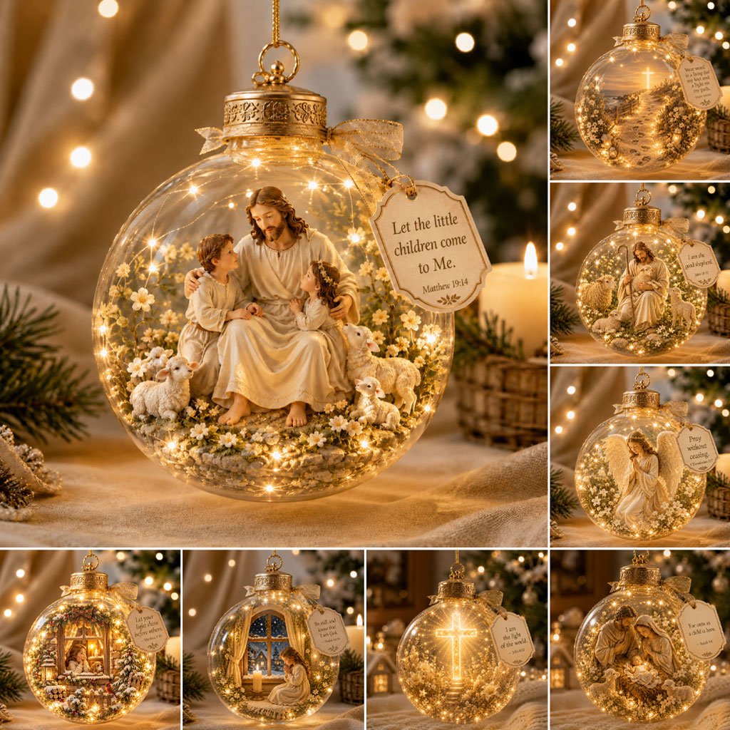 🔥Last Day 50% OFF - Illuminated Christian Scripture Keepsake Ornaments - image 9