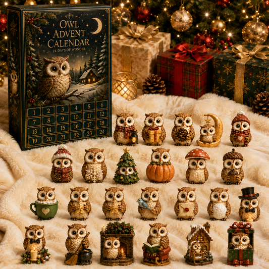 ✨24-Day Christmas Countdown Advent Calendar –owl Ornament
