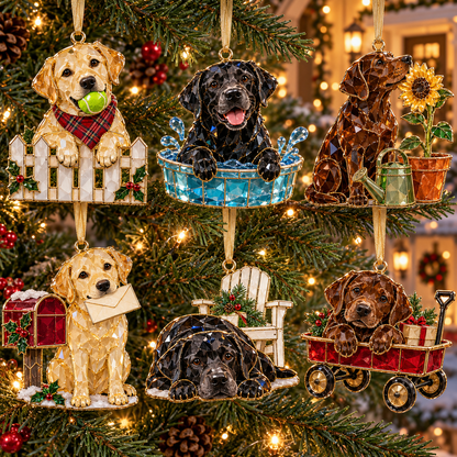 Labrador Retriever Christmas Ornaments – 6 Charming Designs for Lab Lovers