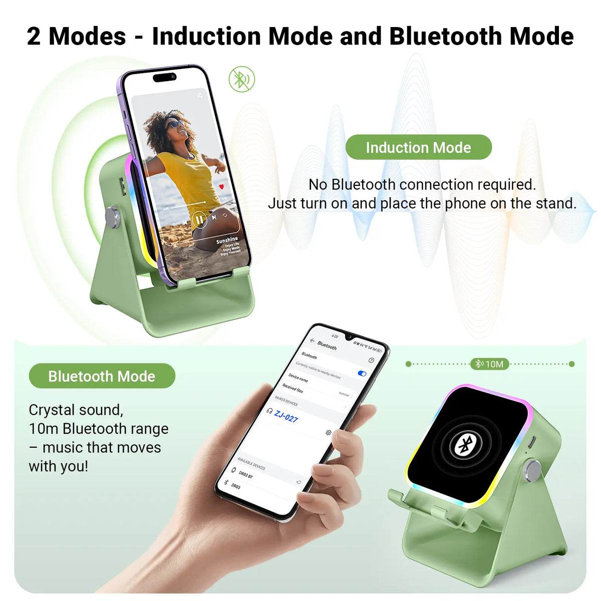 📱PUTARE Wireless Induction Audio Speaker Stand - image 4