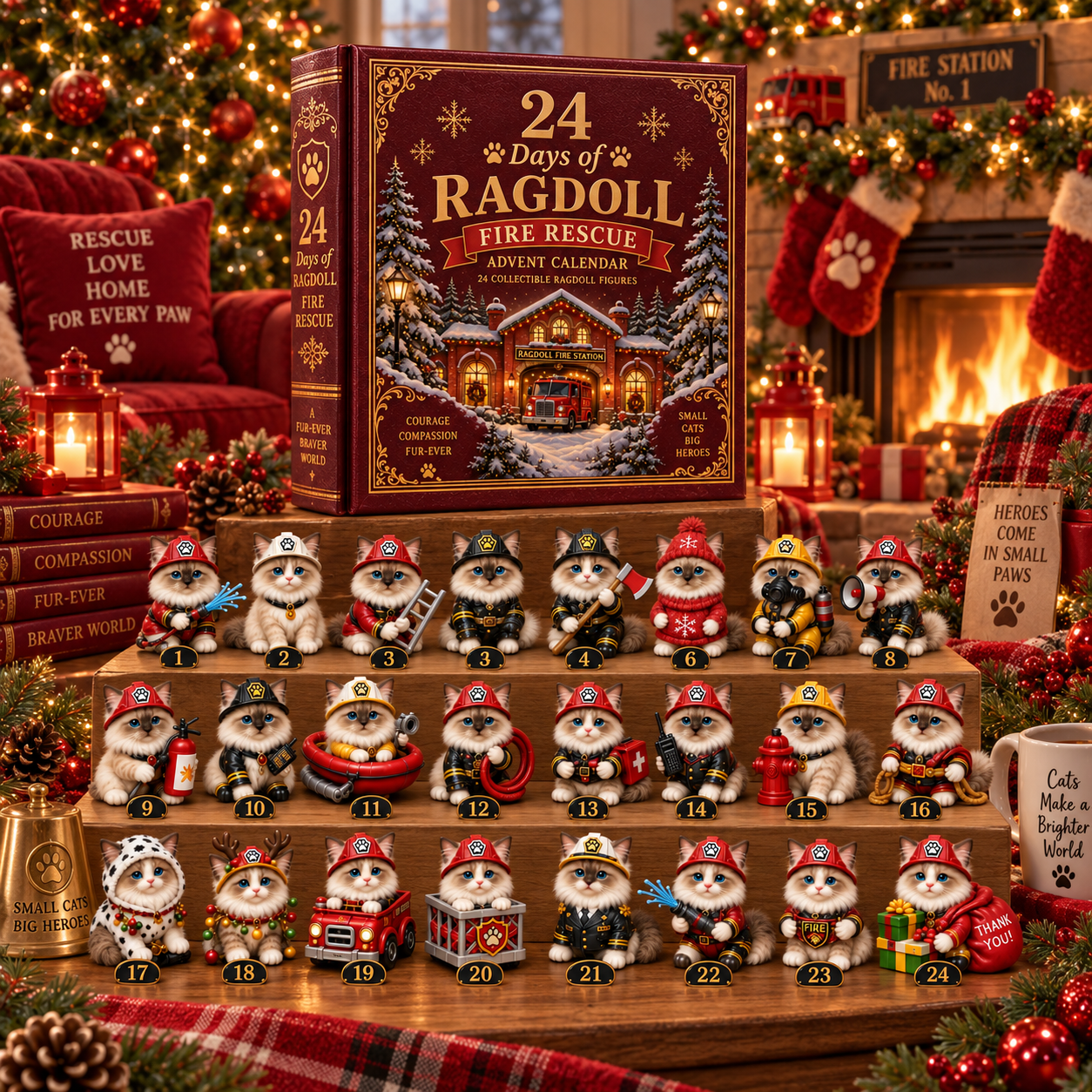 24 Days of Courage & Cuddles — Ragdoll Fire Rescue Advent Calendar 2026