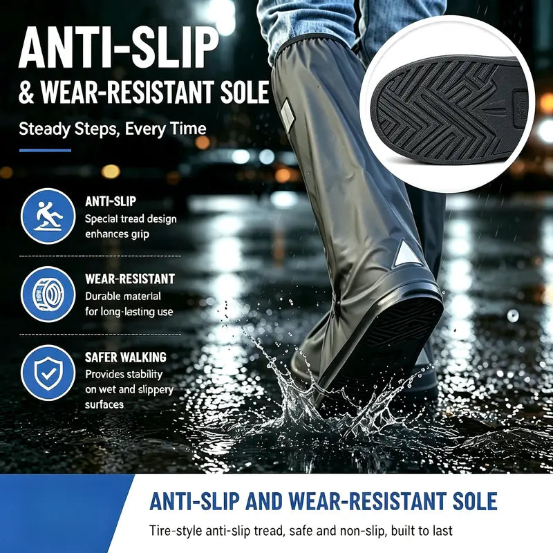 Waterproof Rain Boot Shoe Cover Non-Slip Waterproof Boot Covers 🥾