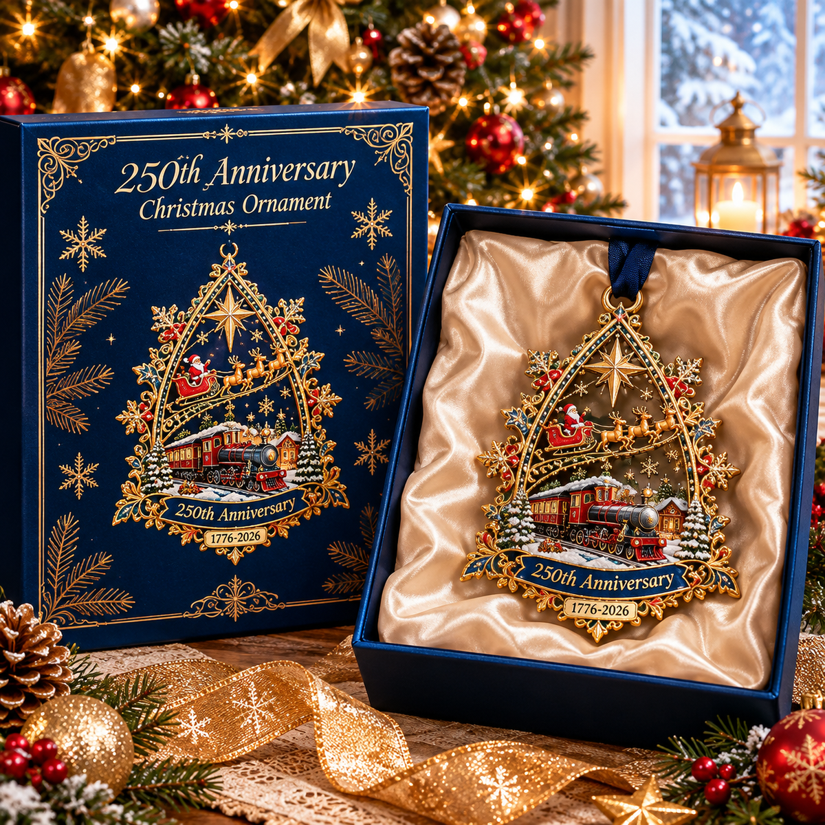 🔥2026 250th Anniversary Christmas Express Collector Ornament