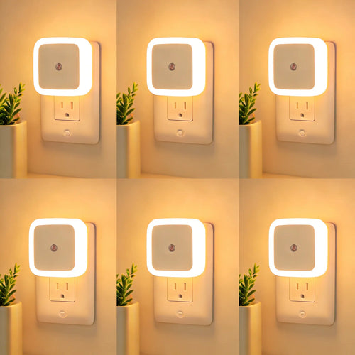 6‑Pack Compact Ultra‑Energy‑Saving Smart LED Night Lights💡 - image 1