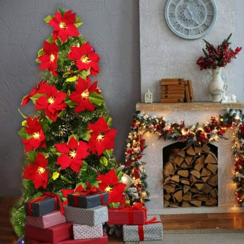 🎄✨ Christmas Poinsettia LED Garland String Lights - image 10