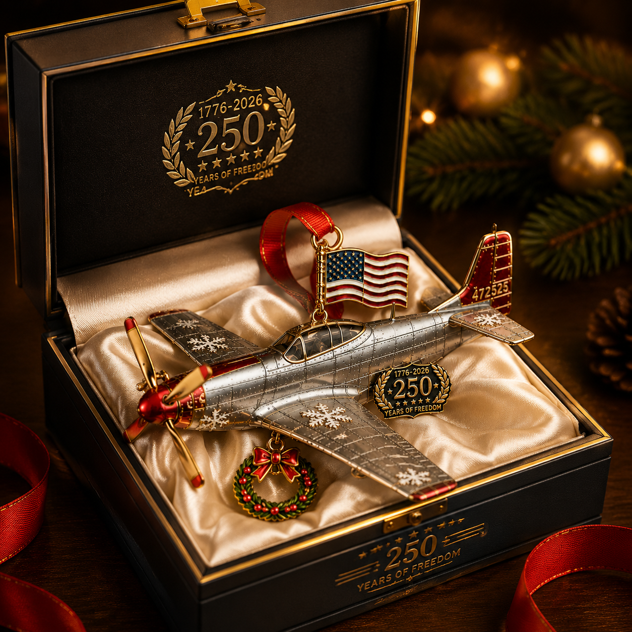 ✨250th Anniversary Airplane-Shaped Christmas Ornament