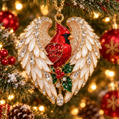 Cardinal Christmas Ornament –  Red Bird Holiday Keepsake, Meaningful Memorial Gift for Family & Loved Ones
