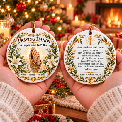 ⏳ Last Day 50% OFF —✝️ Faith & Blessing Double-Sided Ceramic Ornament - image 6