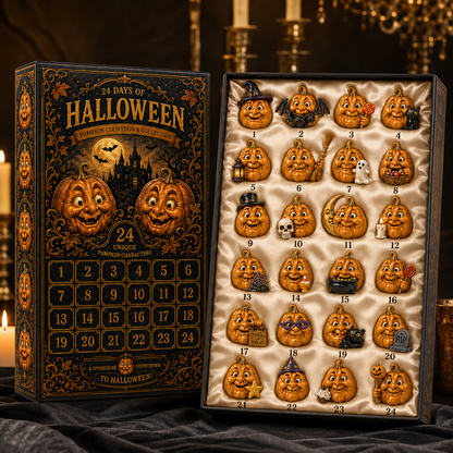 ✨24-Day Christmas Countdown Advent Calendar –Halloween Pumpkin Ornament