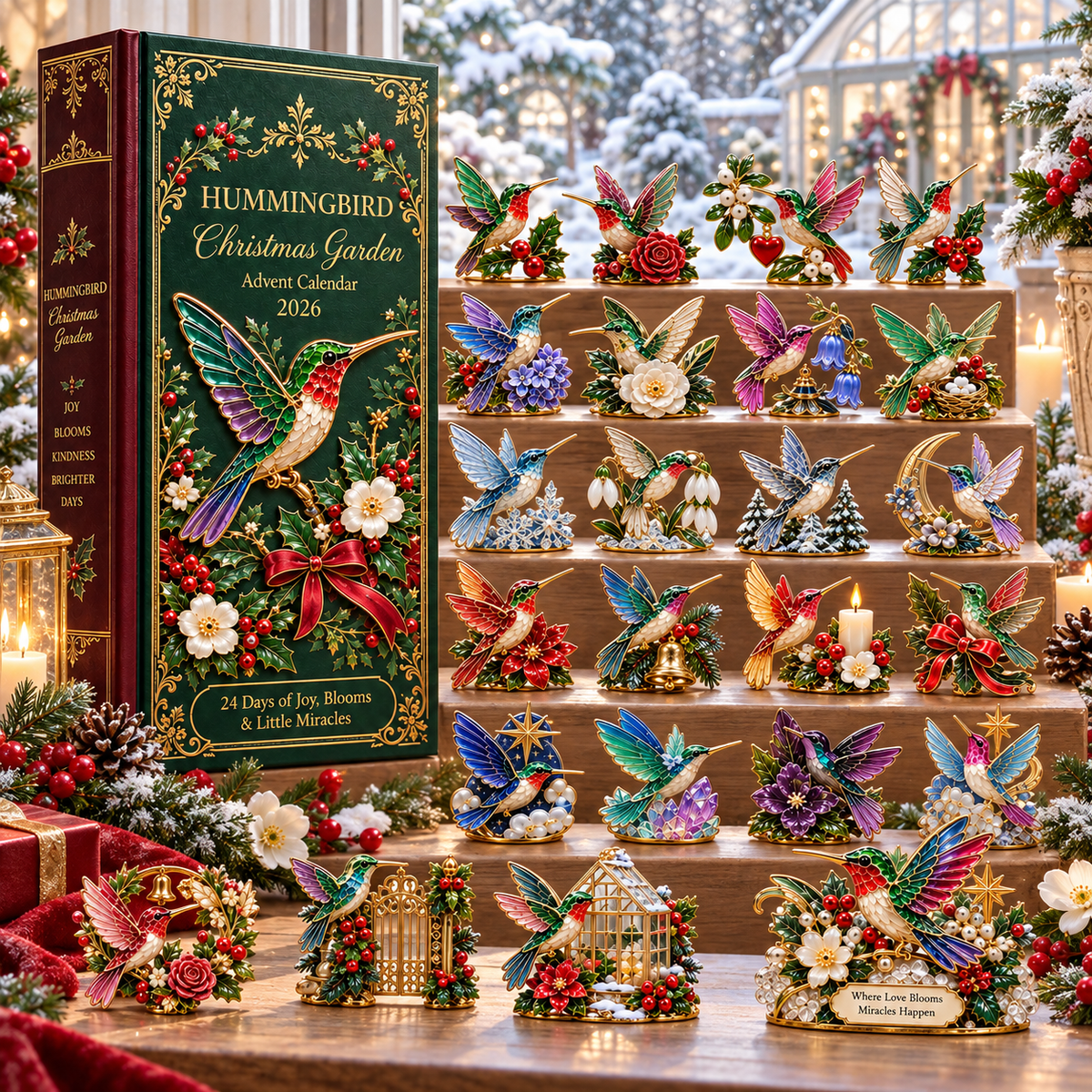 24 Days of Joy in Bloom — Hummingbird Christmas Garden Advent Calendar 2026