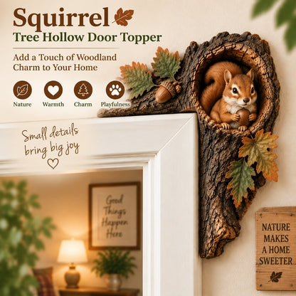 🎅 2026 Christmas Gift 50% Off--⏰LAST DAY 50% OFF 🐿️ 3D Chipmunk Tree Hollow Door Topper | Woodland Animal Doorway Decor For Cozy Nature Homes - image 4
