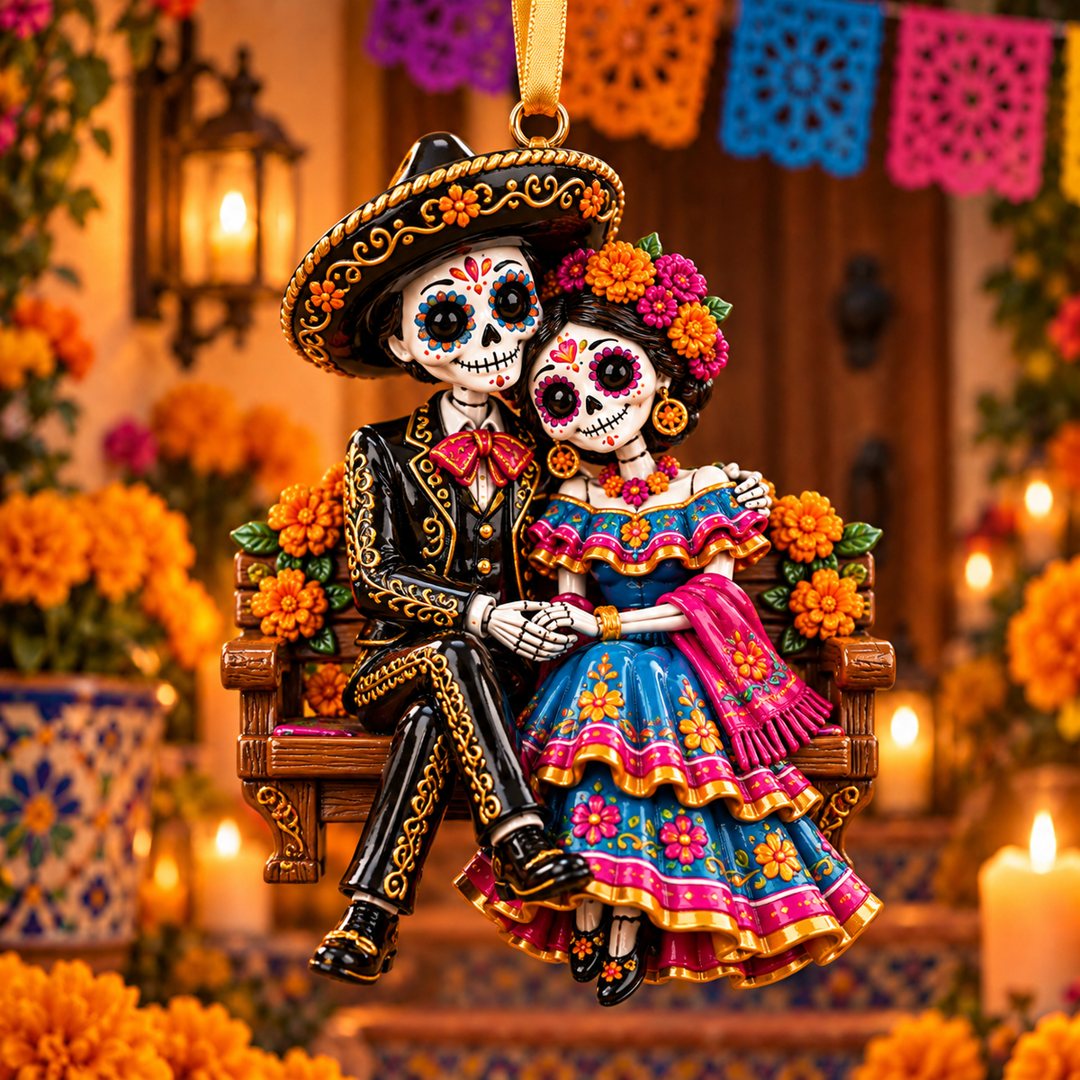 2026 Día de Muertos Ornaments – Folk Art Keepsake Collection Celebrating Love & Remembrance