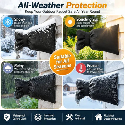 🔥Black Friday Deal❄️ Outdoor Faucet Cover | Winter Freeze Protection Insulated Spigot Protector