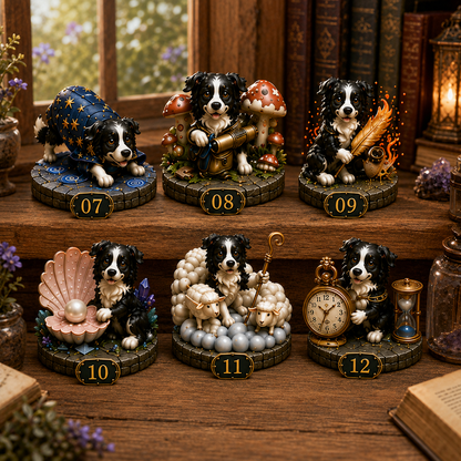 Border Collie Enchanted Advent Calendar 2026 – 24 Days of Magical Miniature Dog Figurines, Christmas Surprises & Storybook Adventures