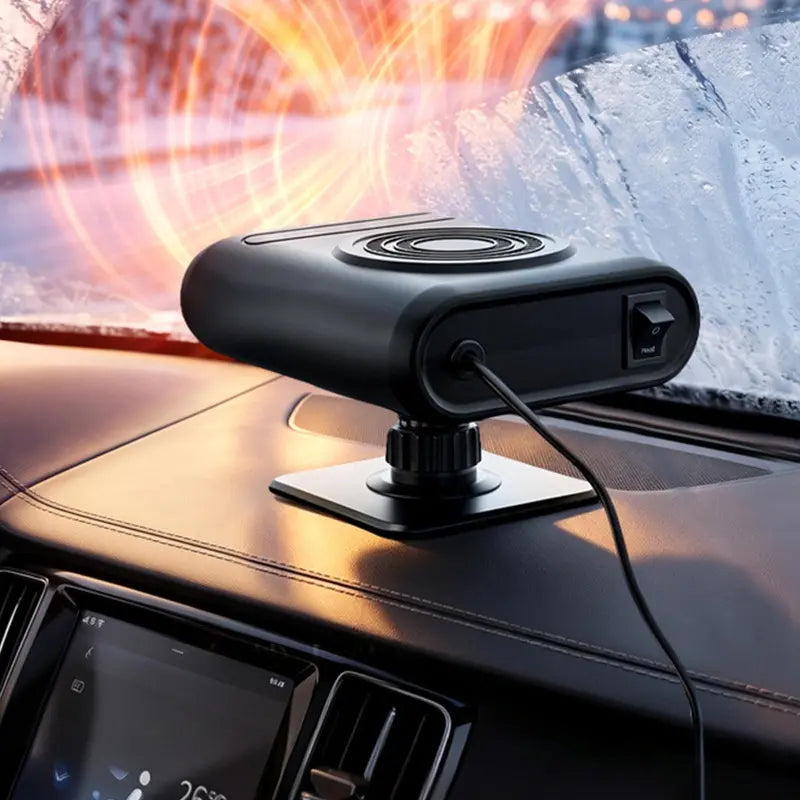 12V Portable Car Heater - 12v Power, Adjustable Defogging Windshield Demister 🚗