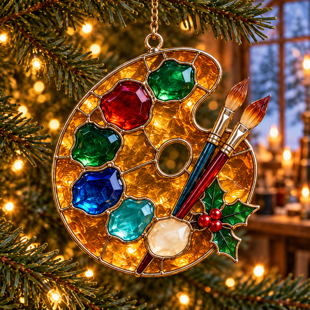 🎨 2026 Christmas Artist Ornaments – Set of 6 Creative Holiday Keepsakes