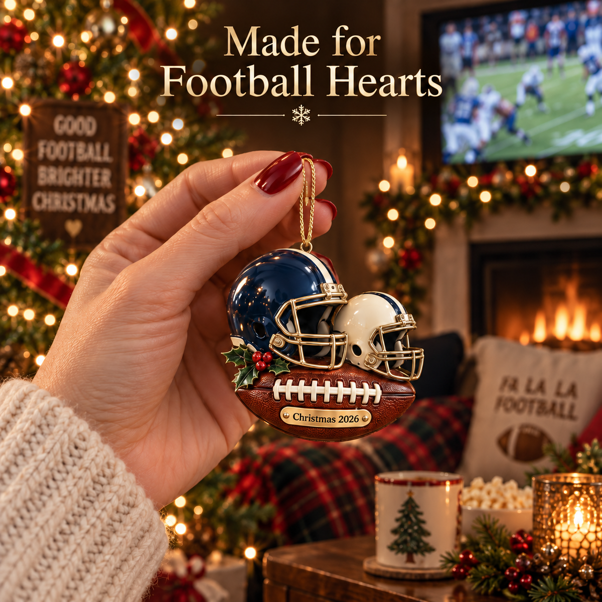 2026 Touchdown Christmas Ornaments – 8 Unique Football Helmet Designs for Football Fans & Holiday Traditions