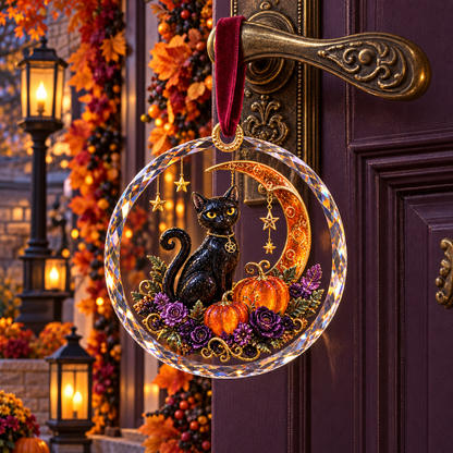 2026 Enchanted Halloween Hanging Ornaments – 8 Whimsical Designs with Ghosts, Black Cats & Moonlit Magic