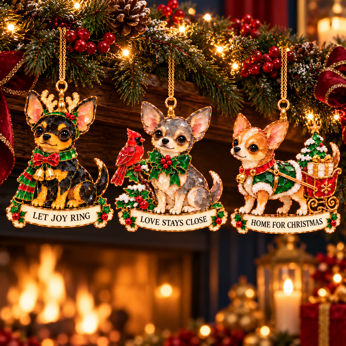 Chihuahua Christmas Ornaments 🎄🐶 | 6 Festive Designs