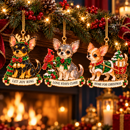 Chihuahua Christmas Ornaments 🎄🐶 | 6 Festive Designs