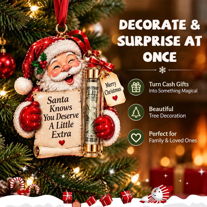🎁 Surprise Red Envelope Christmas Tree Ornament | Turn Cash Gifts Into Magical Christmas Memories - image 6