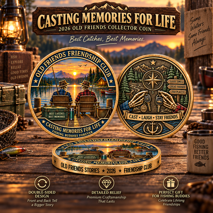 Old Friends Friendship Club 2026 – 4-Piece Collector Coin Set | Four Stories, One Lifelong Friendship