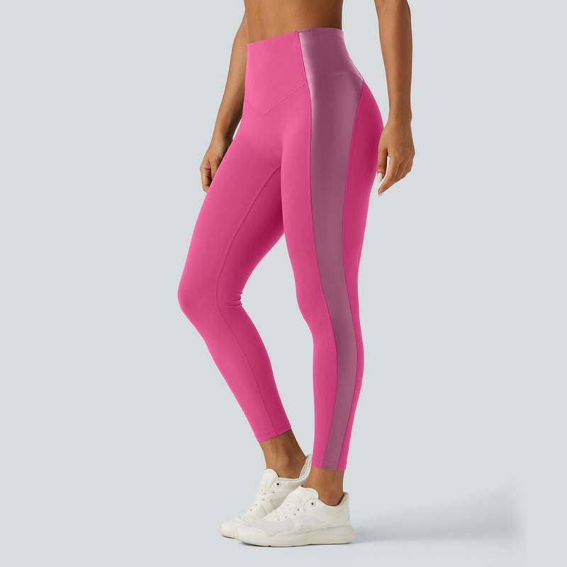 High Waisted Stretchy PU Tummy Control Yoga Leggings with Pocket 🖤✨