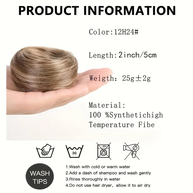 Synthetic Messy Bun Hair Piece for Women, Curly Updo Scrunchie Extension for Instant Volume and a High Crown💇‍♀️ - image 7