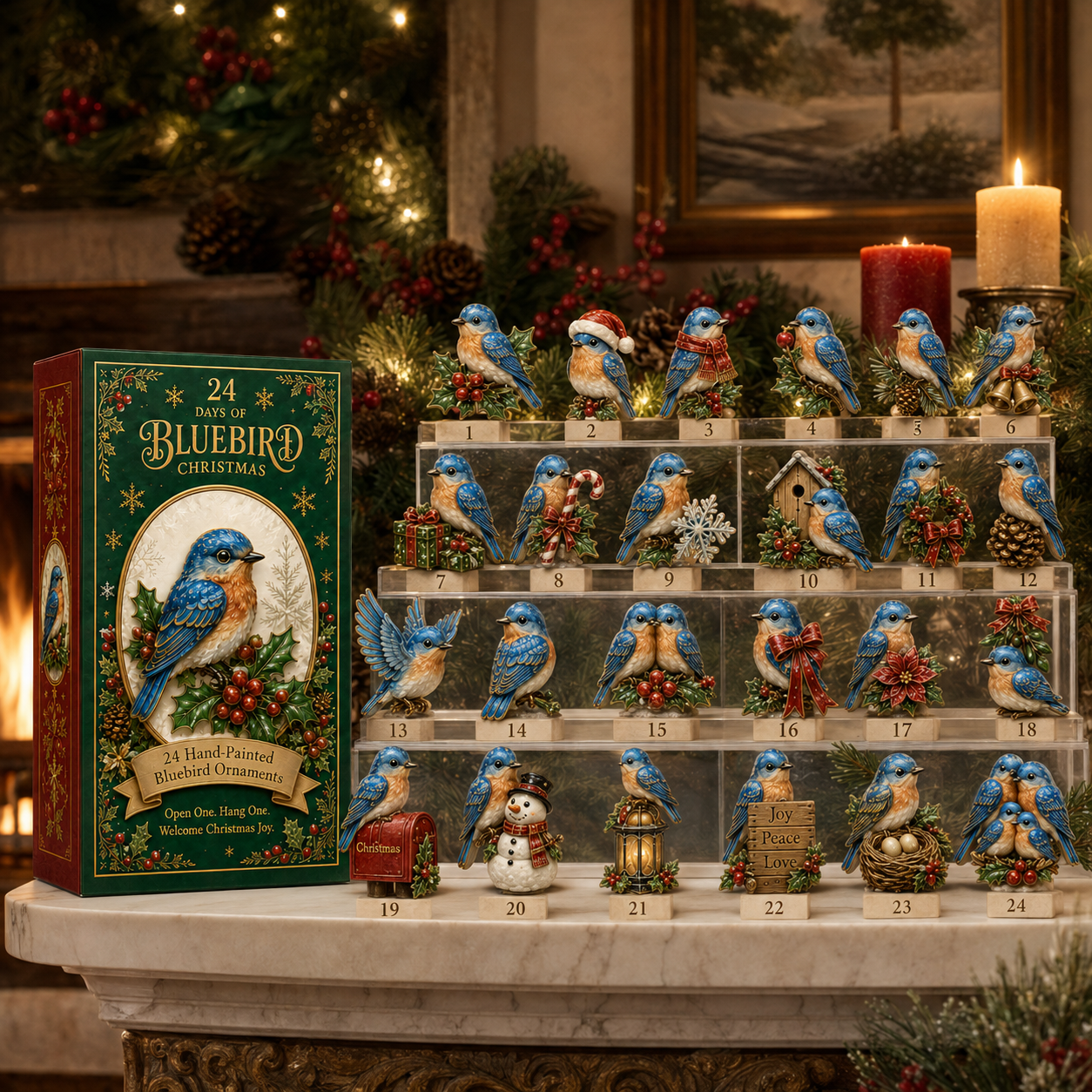 🔥Last 60 pcs✨⏰Last day 50% off🔥✨24-Day Advent Calendar - Bluebird