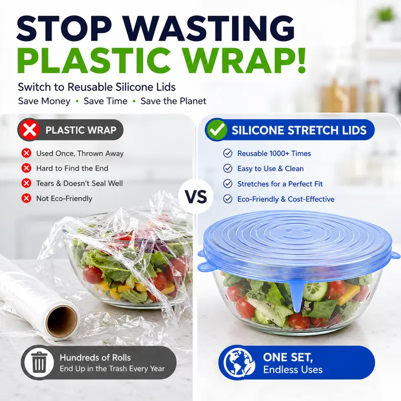 🥣 LIMITED‑TIME 50% OFF! 🫙 Adpartner Silicone Lids for Food Storage (6-Pack) ♻️ - image 21