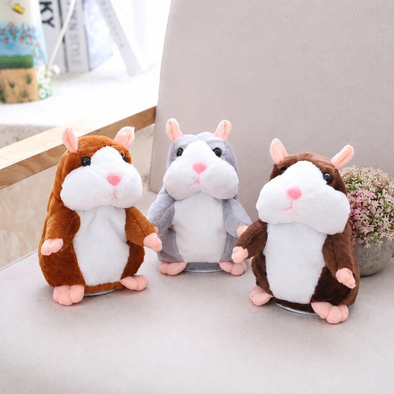 🐹 Talking Hamster Plush – repeats whatever you say, auto head-shaking, hilarious fun for kids & adults 🎁