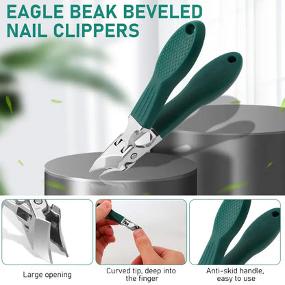 Eagle Beak Beveled Nail Clippers | Premium 3-Piece Grooming Kit ✂️🛡️ - image 3