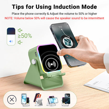 📱PUTARE Wireless Induction Audio Speaker Stand - image 2