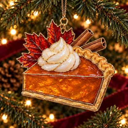 ✨ 2026 Thanksgiving Stained Glass Ornaments – Set of 6