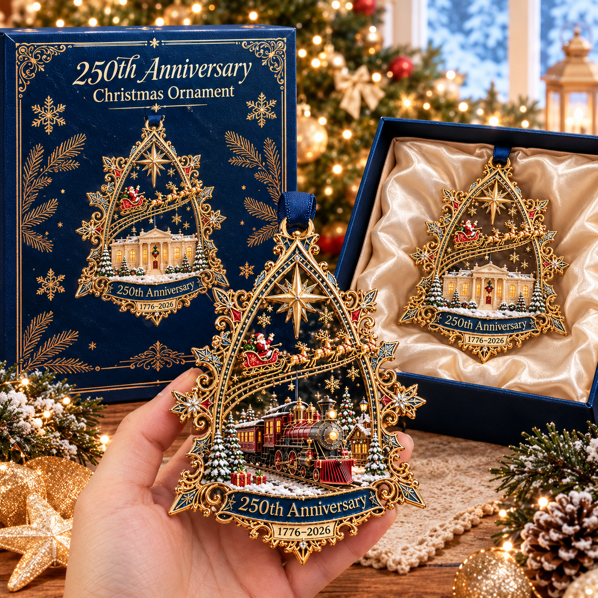 🔥2026 250th Anniversary Christmas Express Collector Ornament