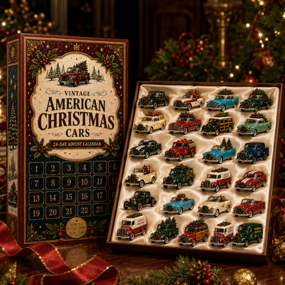 ✨24-Day Christmas Countdown Advent Calendar – Christmas Car Model Ornament