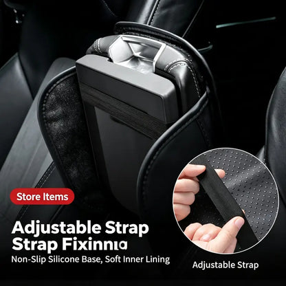 Multifunctional Car Armrest Box Cushion with Built-in Storage Bag 🚙