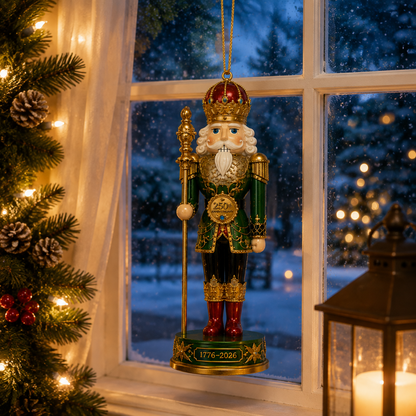 Limited anniversary edition✨2026 America 250th Anniversary Emerald Nutcracker King Ornament