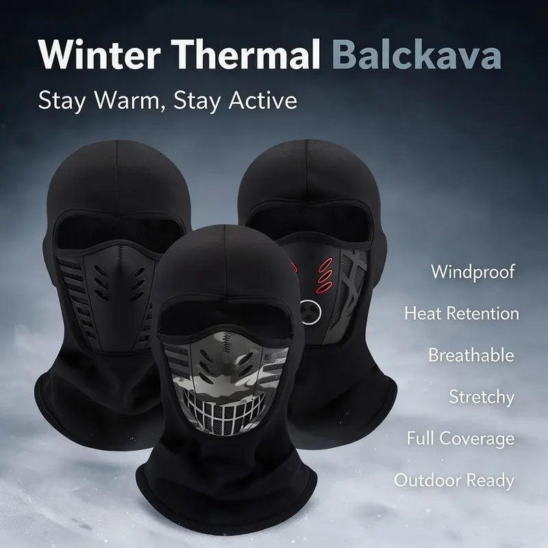Unisex Fleece Full Face Balaclava Ski Mask - Windproof, Anti-Haze, Soft Sports & Outdoor Hat 🧣